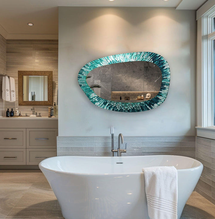 Mirrored wall art offering a creative and reflective statement for contemporary interiors
