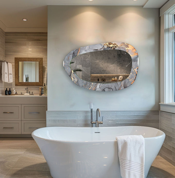 Mirrored wall art offering a creative and reflective statement for contemporary interiors

