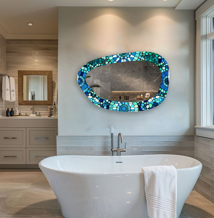Mirrored wall art showcasing intricate craftsmanship for a unique and stylish addition
