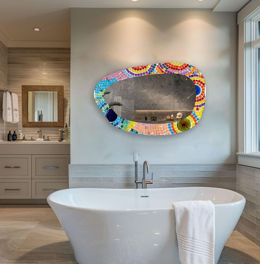Mirrored wall art showcasing creative shapes and patterns to elevate your wall decor
