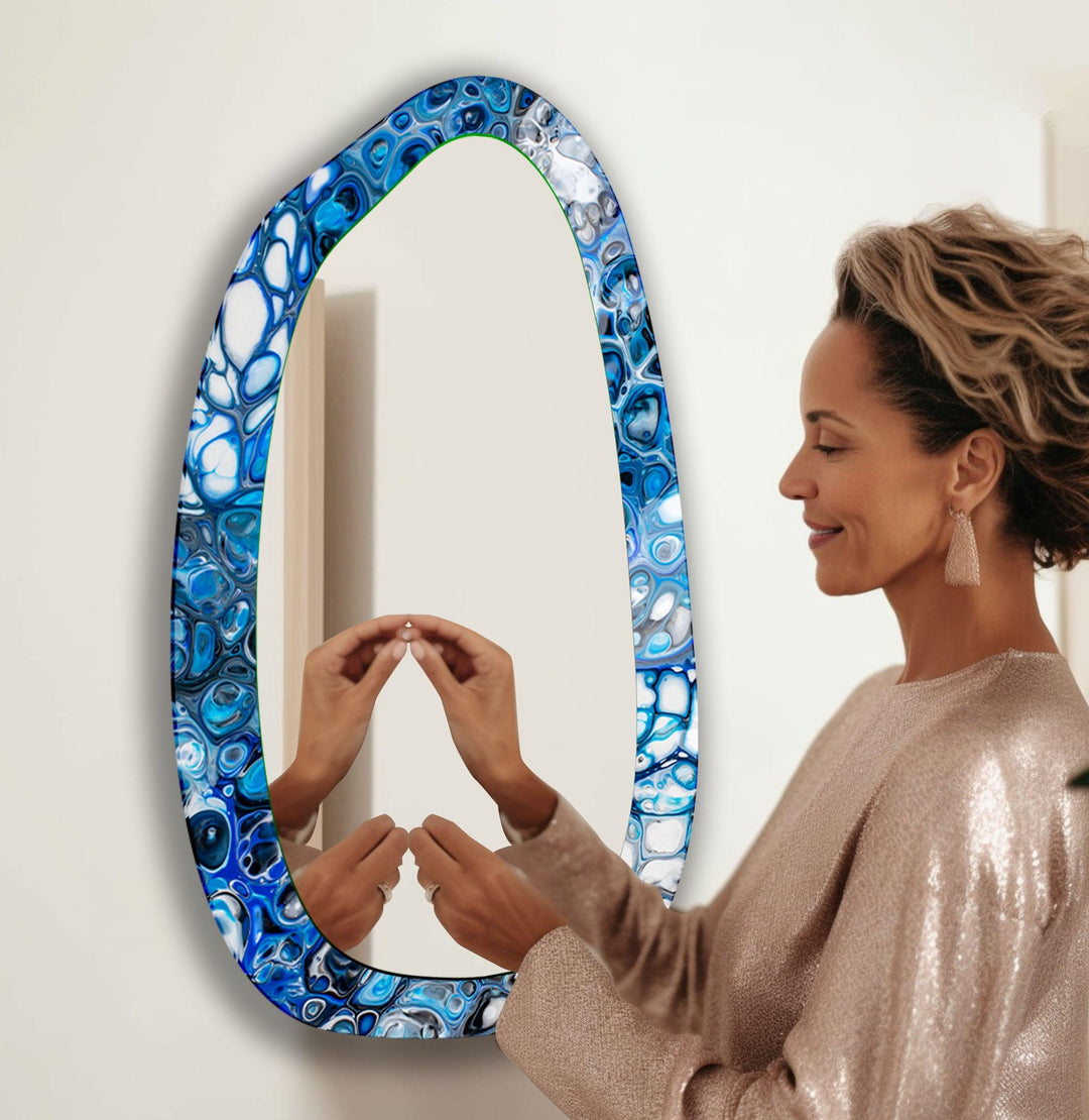 Decorative wall mirror blending timeless charm with contemporary style for versatile decor
