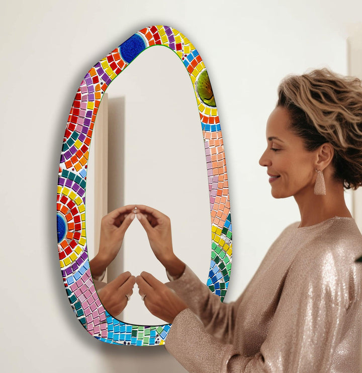 Decorative wall mirror blending timeless charm with contemporary style for versatile decor

