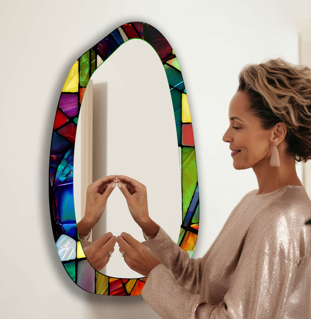 Mirrored wall art showcasing creative shapes and patterns to elevate your wall decor
