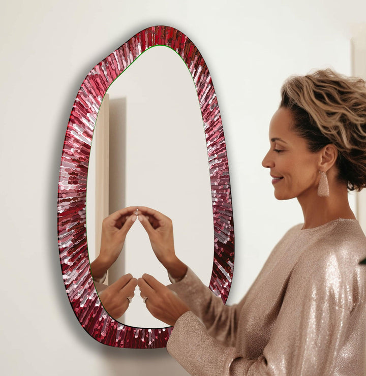 Stylish wall mirrors with ornate frames to create a luxurious and eye-catching feature
