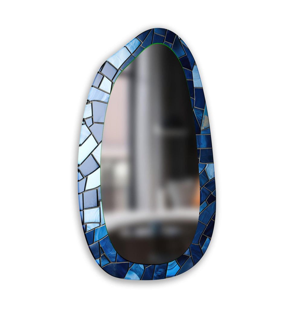 Mirror wall decor combining reflective surfaces and artistic shapes for a stunning focal point
