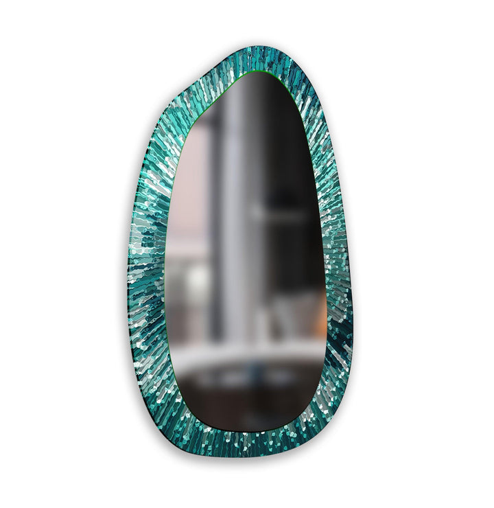 Wall mirrors with artistic frames that serve as both functional and decorative pieces
