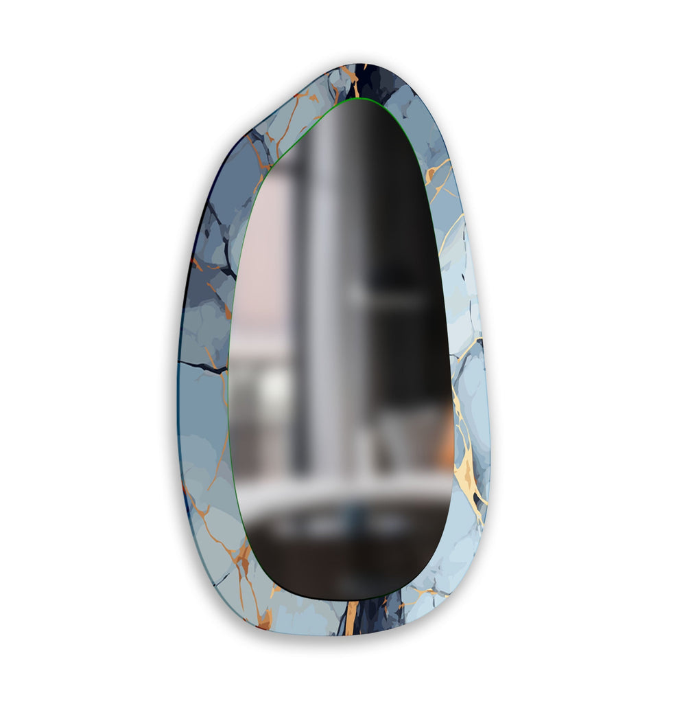 Mirrored wall art showcasing creative patterns and reflective designs for a contemporary touch
