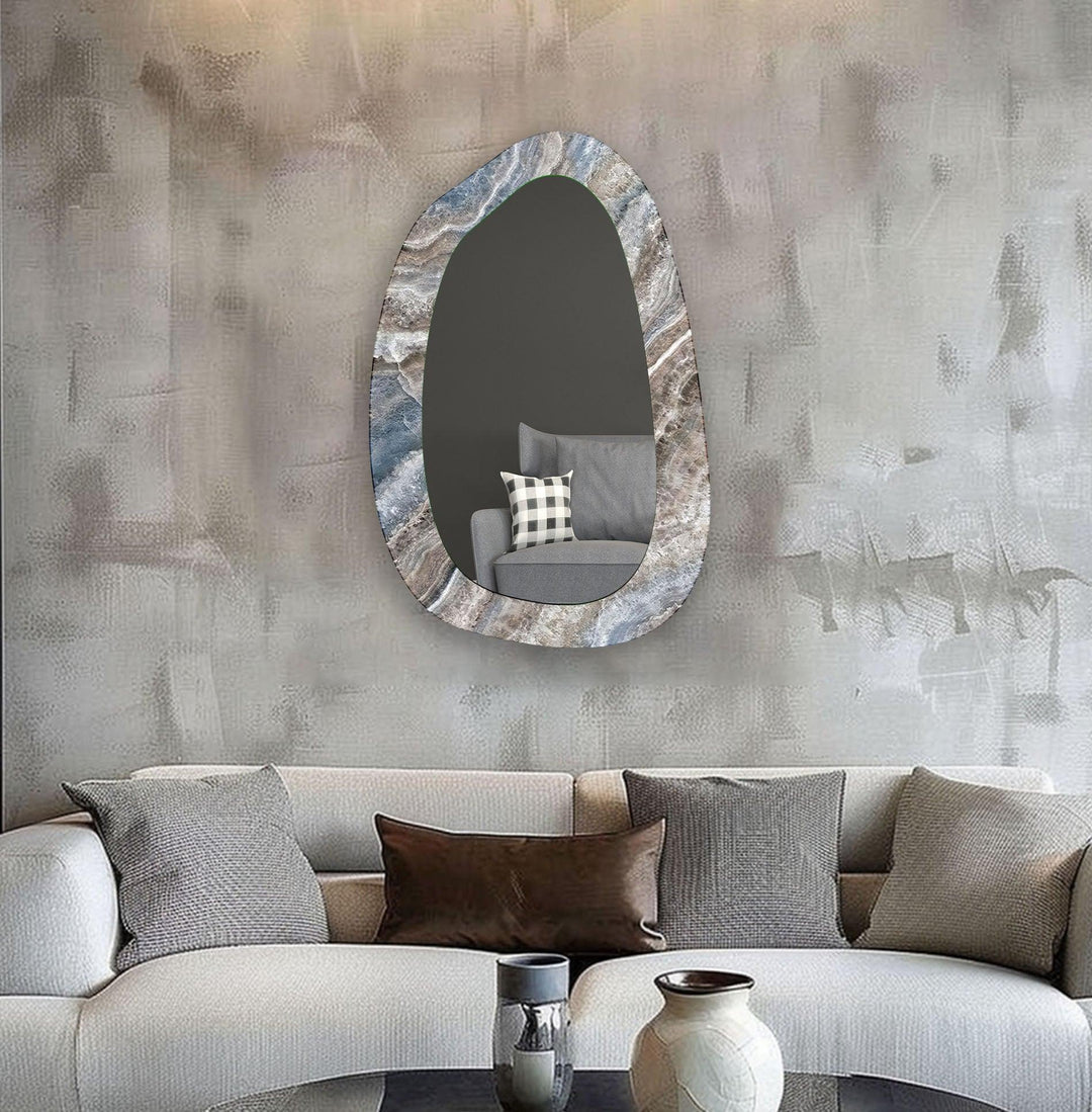 Mirror wall art featuring unique designs that blend functionality with artistic elegance

