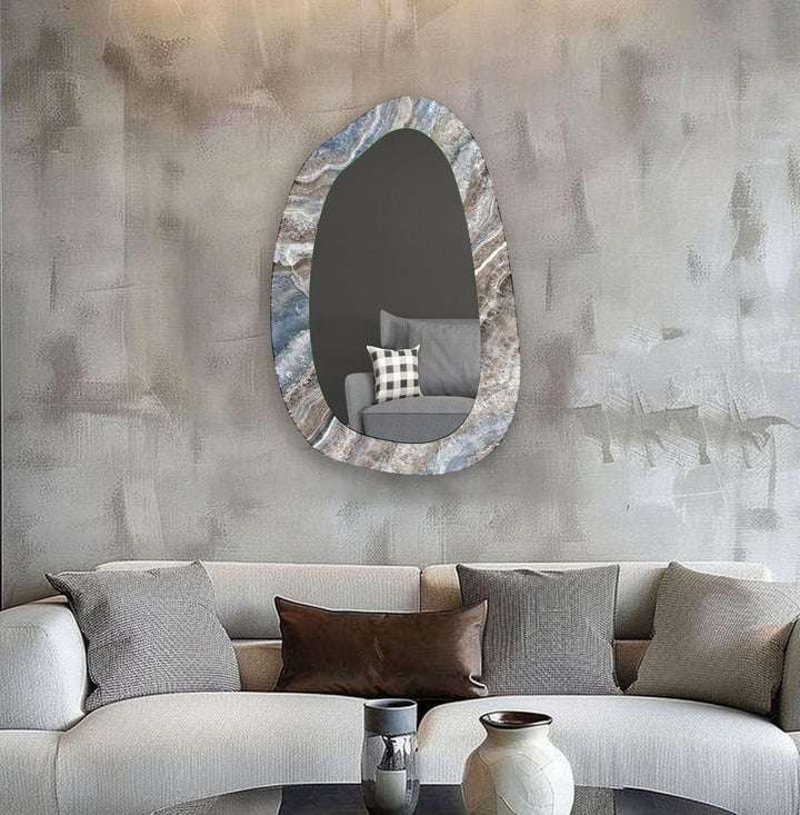 Mirror wall art featuring unique designs that blend functionality with artistic elegance
