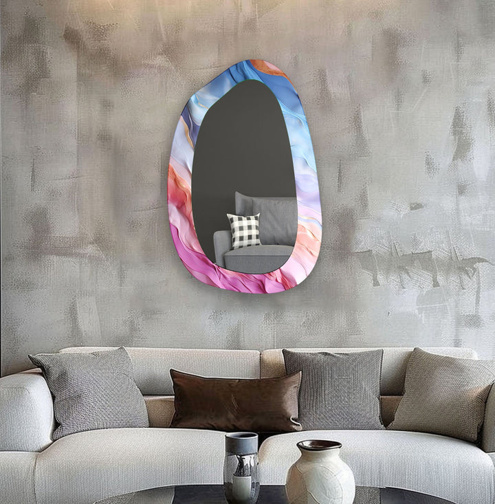 Mirrored wall art with stylish and artistic elements for a bold decor statement
