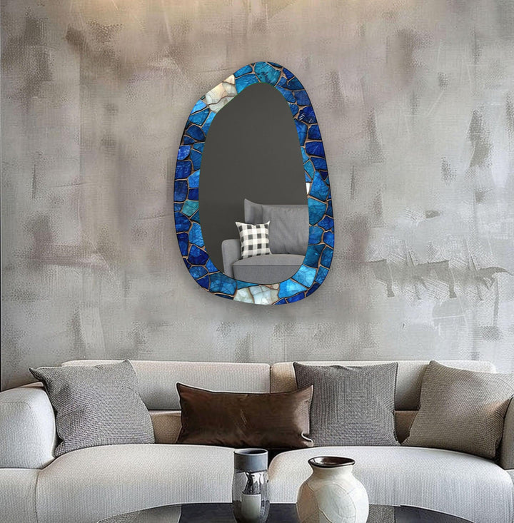 Mosaik-Marmor-Badezimmer-Glas-Wandspiegel