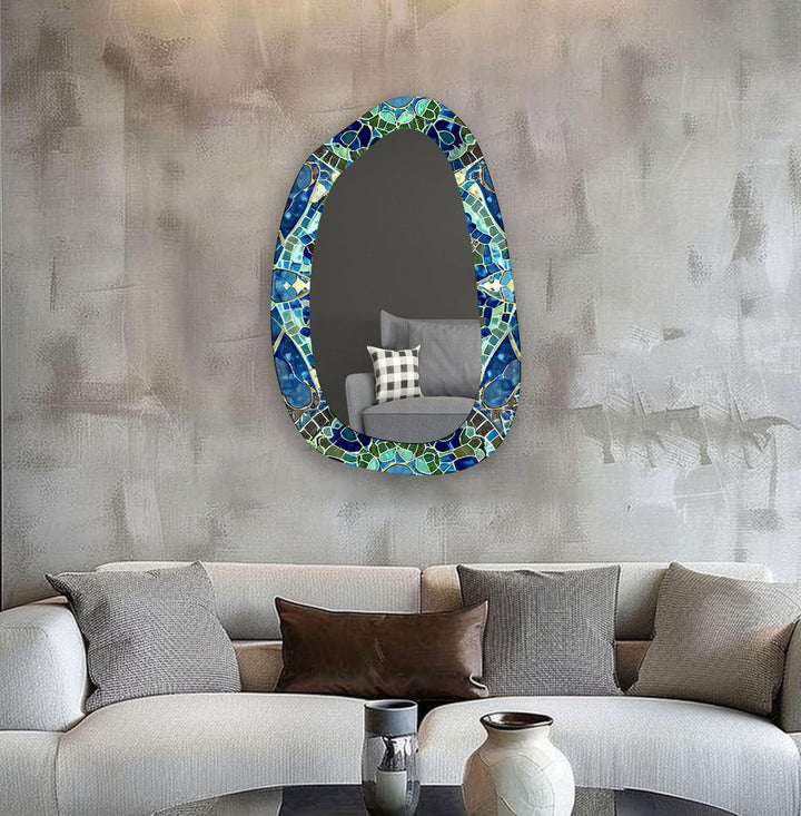 Mirror wall decor combining artistic elements with practical functionality for a unique touch
