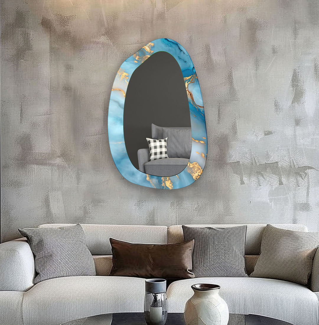 Mirror wall art featuring unique designs that blend functionality with artistic elegance
