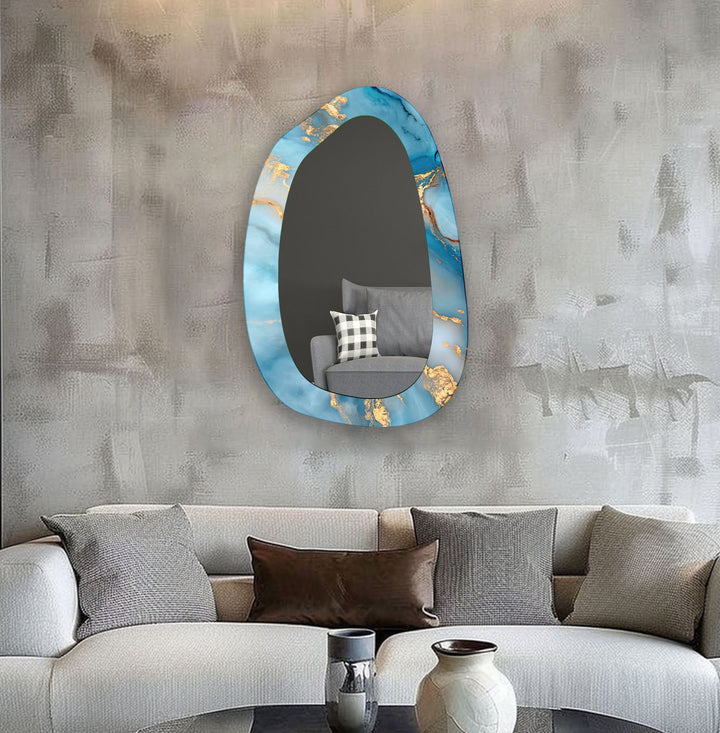 Mirror wall art featuring unique designs that blend functionality with artistic elegance
