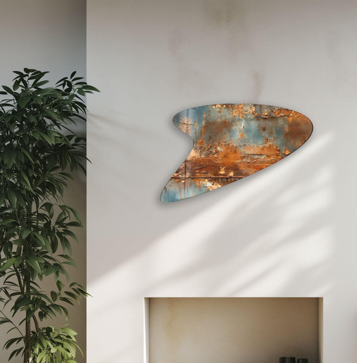 Grey Abstarct Irregular Glass Wall Art, Glass Printing Wall Art, Print photos on glass
