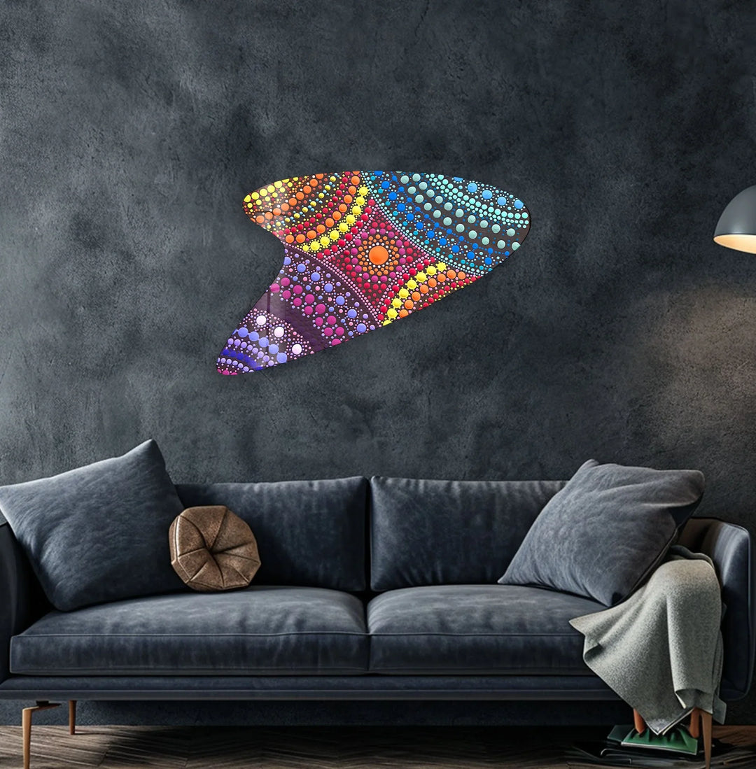 Colorful Mosaic Decorative Glass Wall Art, glass image printing, glass prints from photos
