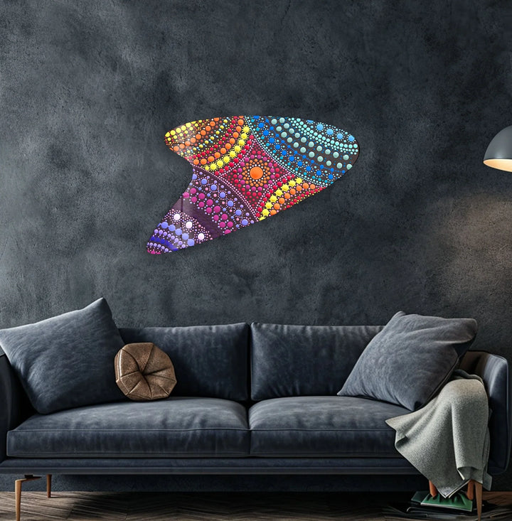Colorful Mosaic Decorative Glass Wall Art, glass image printing, glass prints from photos
