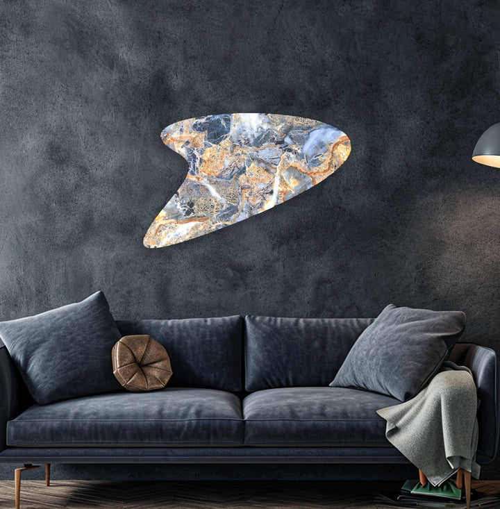 Blue Marble Modern Glass Wall Art, glass image printing, glass prints from photos
