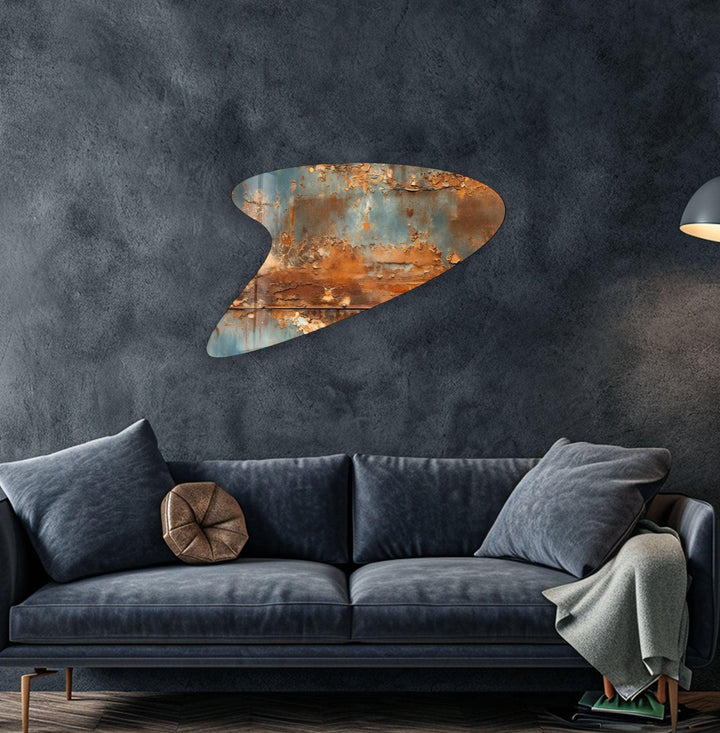 Grey Abstarct Irregular Glass Wall Art, glass image printing, glass prints from photos
