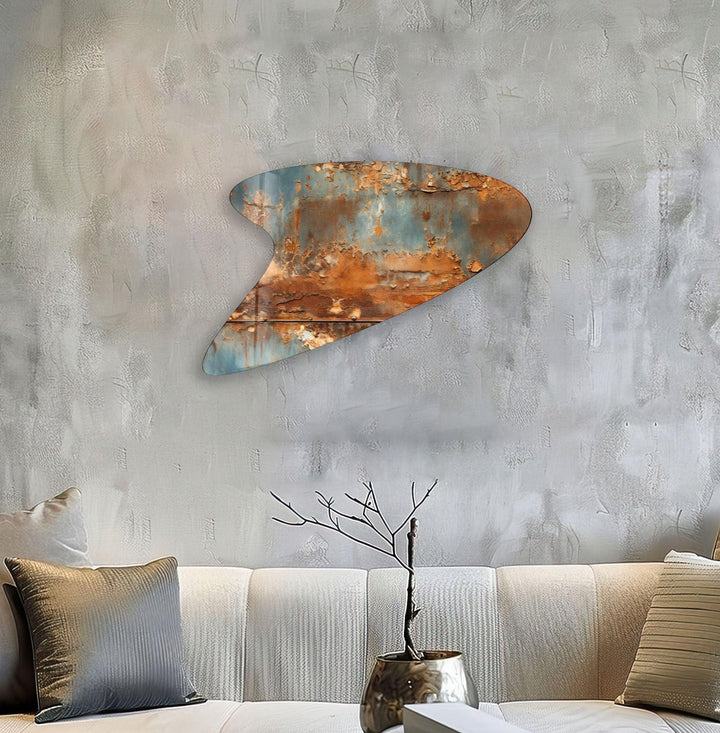 Grey Abstarct Irregular Glass Wall Art, art glass wall art, glass wall art pictures
