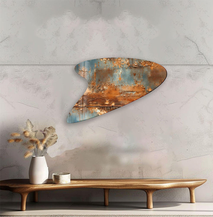 Grey Abstarct Irregular Glass Wall Art, print picture on glass, Tempered Glass Wall Art
