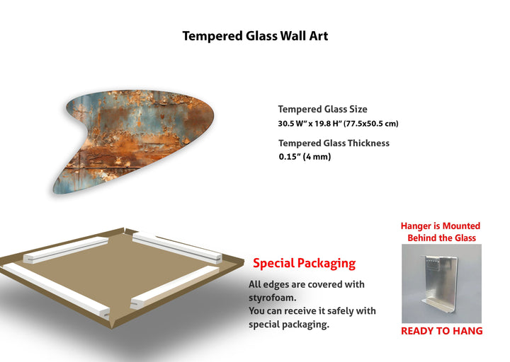 Grey Abstarct Irregular Glass Wall Art, photo print on glass, prints on glass wall art

