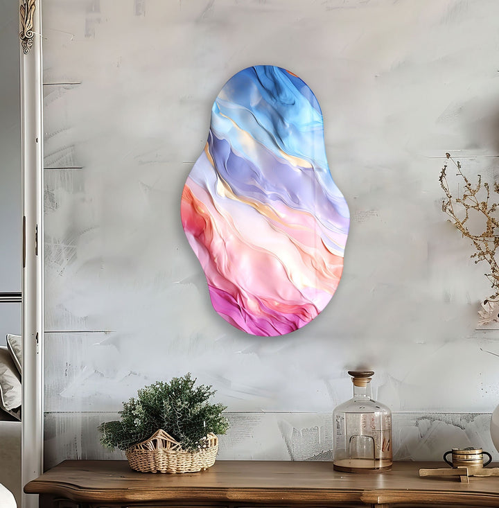 Colorful Watercolor Glass Wall Artglass pictures for Wall, glass prints wall art
