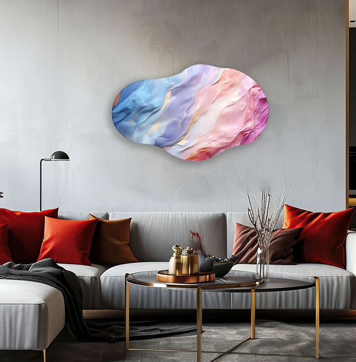 Colorful Watercolor Glass Wall Artcustom glass photo prints, large glass prints
