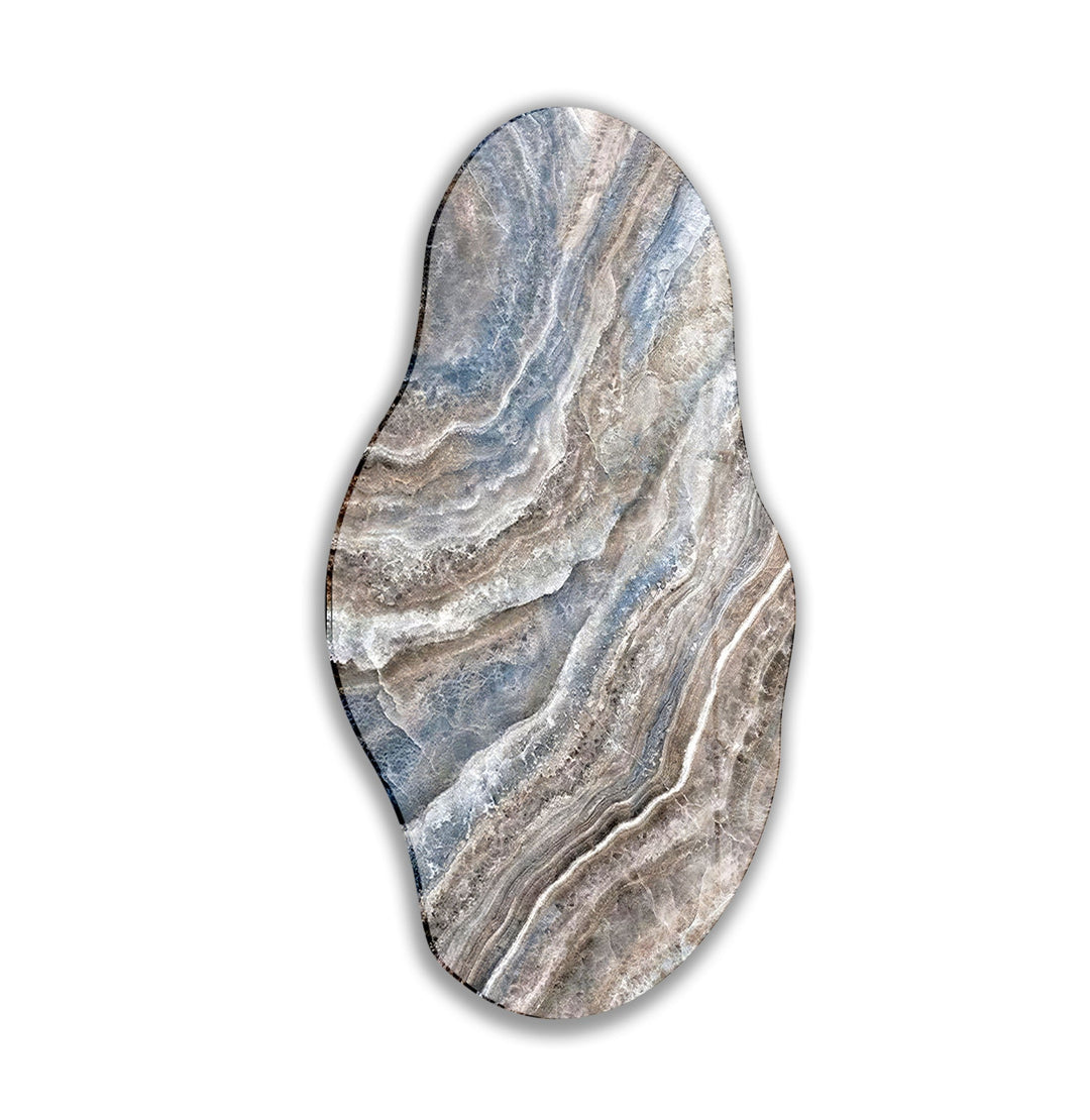 Modern Gray And Blue Marble Glass Wall Art glass image printing, glass prints from photos
