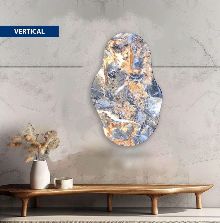 Gray With Gold Detail Glass Wall Art large glass photo prints, glass wall photos
