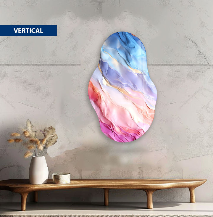 Colorful Watercolor Glass Wall Artlarge glass photo prints, glass wall photos
