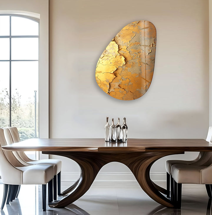 Gold Accent Abstract Glass Wall Art, art glass wall art, glass wall art pictures
