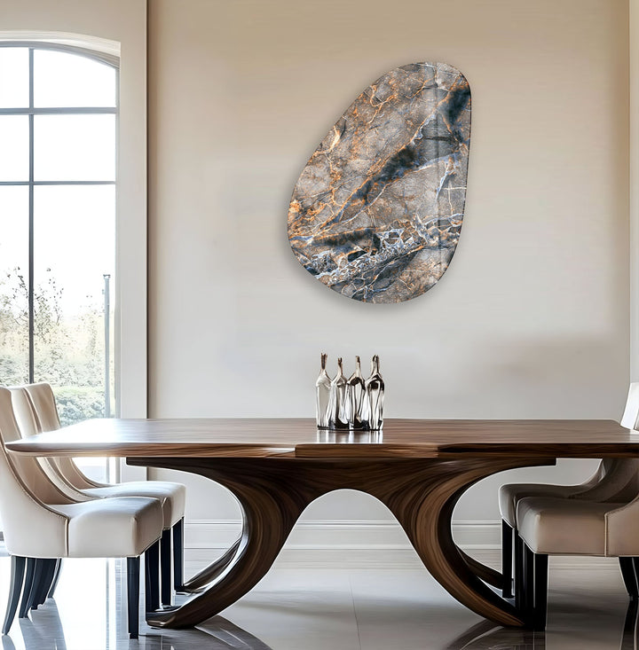 Elegant Beige Marble Glass Wall Art, art glass wall art, glass wall art pictures
