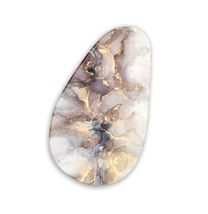 Light Brown Watercolor Glass Wall Art, glass photo prints, glass picture prints
