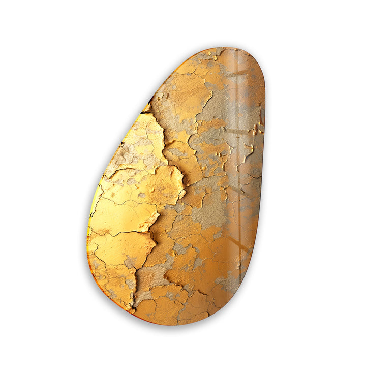 Gold Accent Abstract Glass Wall Art, glass image printing, glass prints from photos
