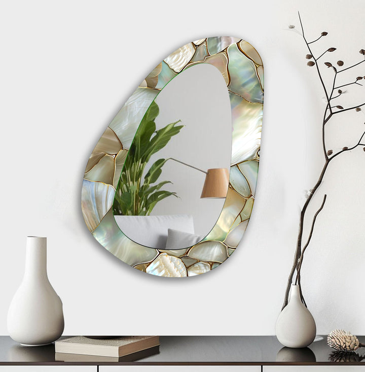 Elegant Silver Bedroom Wall Mirror