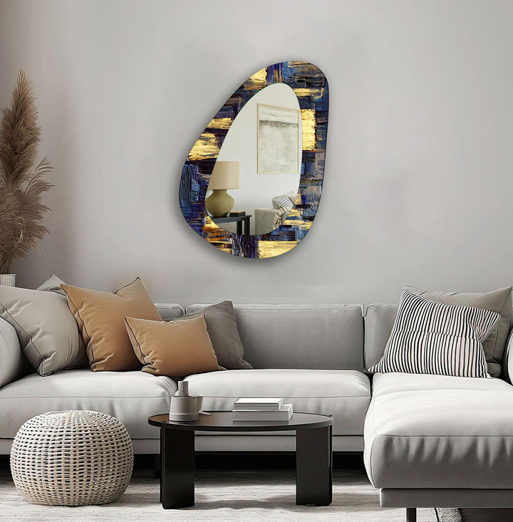 Mirror wall art featuring unique designs that blend functionality with artistic elegance
