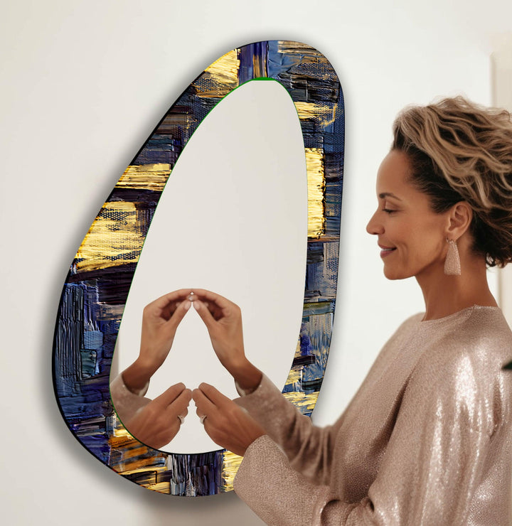 Decorative wall mirror blending timeless charm with contemporary style for versatile decor
