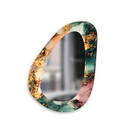 Green And Gold Wall Mirror - MyPhotoStation