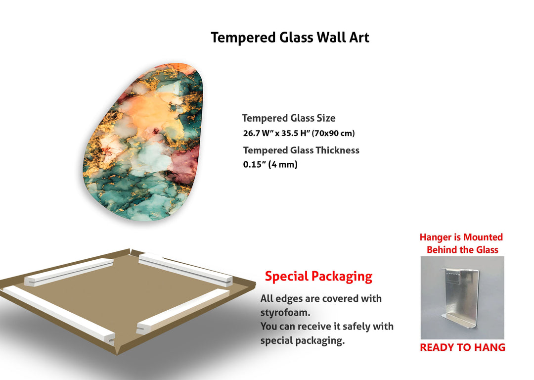 Yellow Watercolor Abstract Glass Wall Art, art glass wall art, glass wall art pictures
