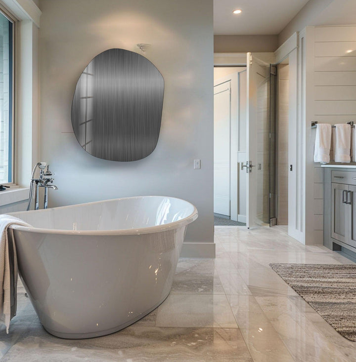 Modern Grey Panel Glass Wall Art, glass photo prints, glass picture prints
