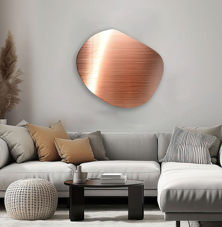 Modern Orange Panel Glass Wall Art, glass photo prints, glass picture prints
