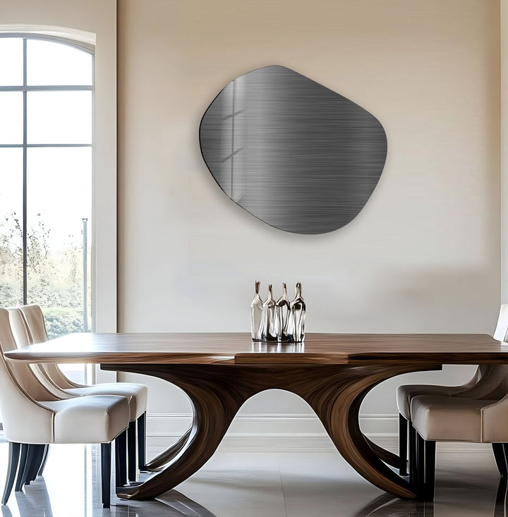 Modern Grey Panel Glass Wall Art, glass pictures for Wall, glass prints wall art
