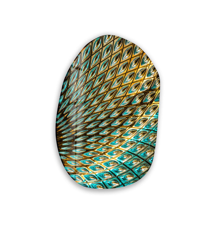 Stained Green Aesthetic Glass Wall Art, glass image printing, glass prints from photos
