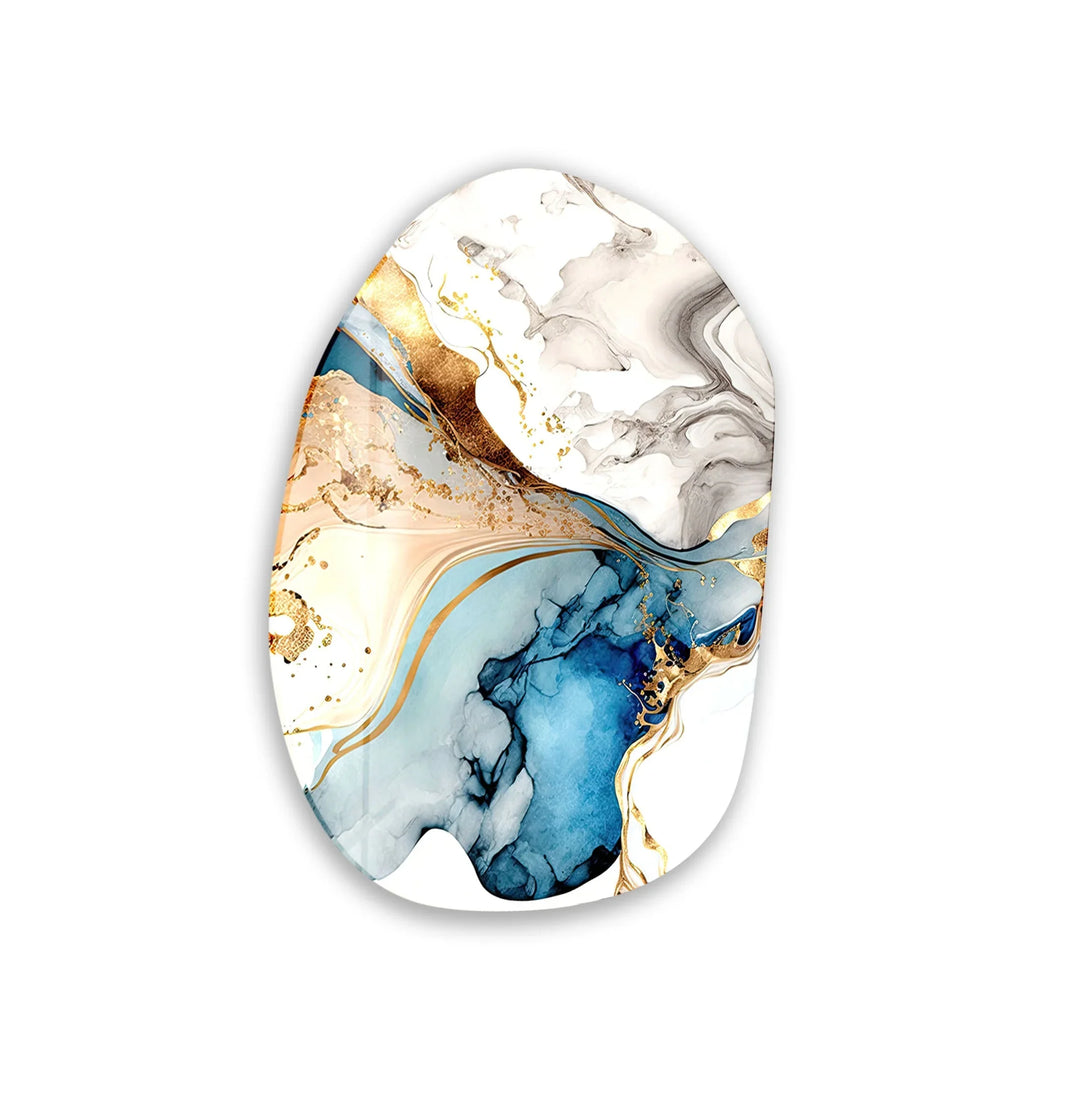 Vivid Golden Alcohol Ink Glass Wall Art, art glass wall art, glass wall art pictures
