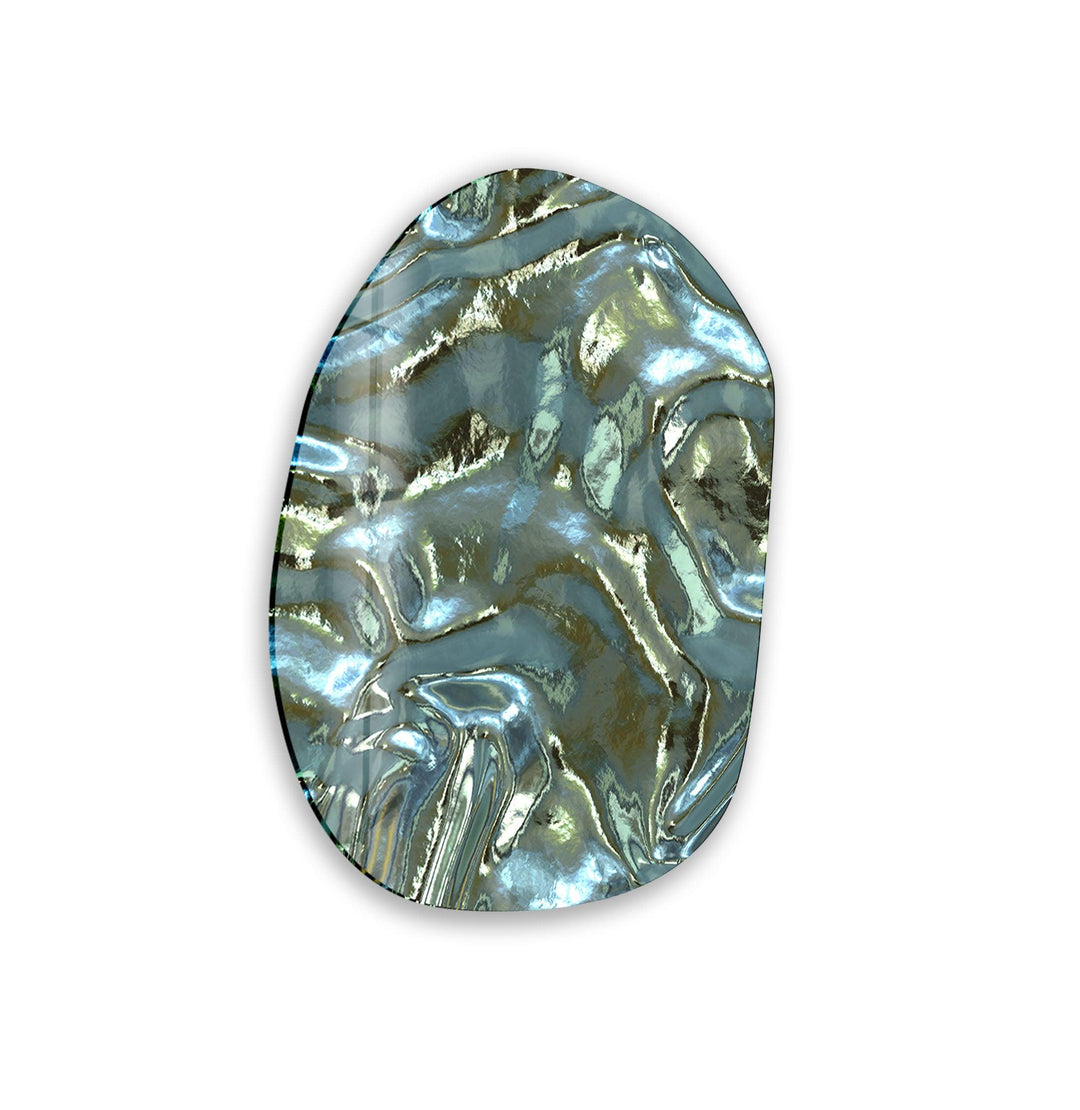 Green Abstarct Pattern Glass Wall Art, glass image printing, glass prints from photos
