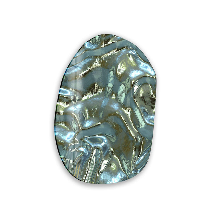 Green Abstarct Pattern Glass Wall Art, glass image printing, glass prints from photos

