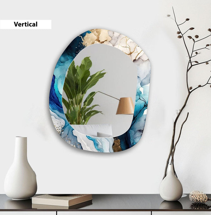 Moderner asymmetrischer Wandspiegel