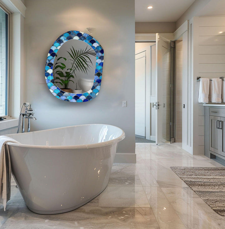 Decorative wall mirror with an ornate frame to add a touch of luxury to your decor
