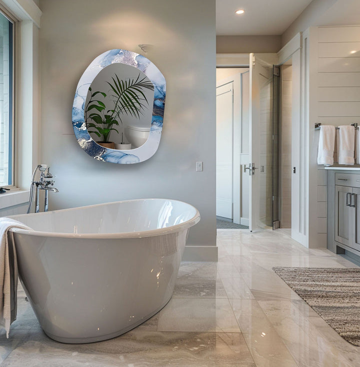 Wall mirrors with artistic frames that serve as both functional and decorative pieces
